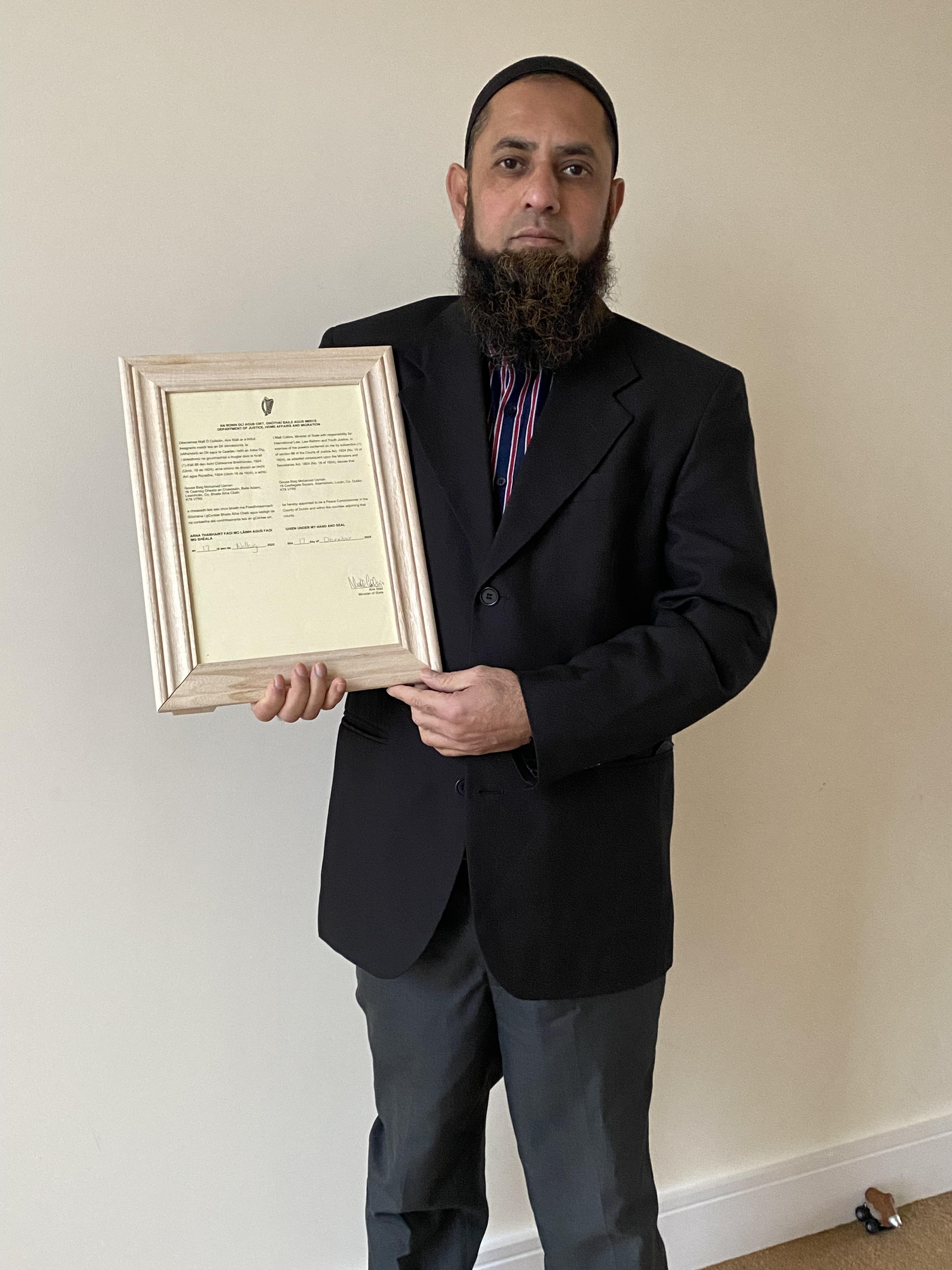 Gouse Baig Mohamed Usman - Peace Commissioner